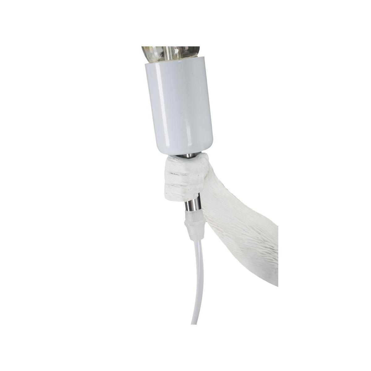 Lampada Tavolo Monkey Bianco cm.26x34x55 |Mauro Ferretti