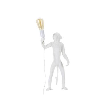 Lampada Tavolo Monkey Bianco cm.26x34x55 |Mauro Ferretti
