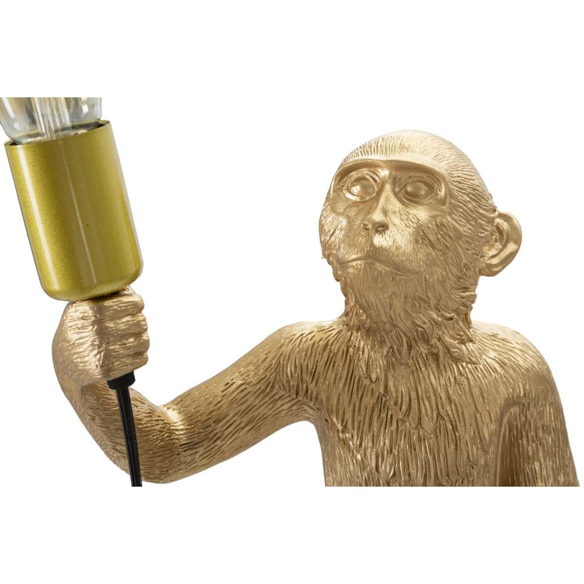 Lampada Tavolo Monkey Oro cm.26x34x55 |Mauro Ferretti