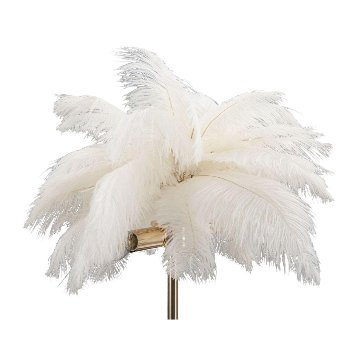 Lampada Da Tavolo Palm Bianca cm.Ø40x55 |Mauro Ferretti