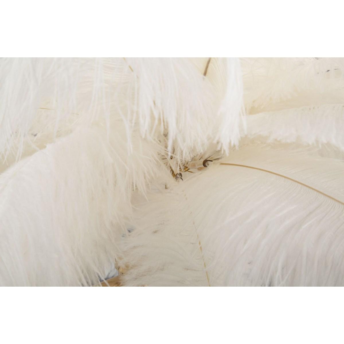 Lampada Da Tavolo Palm Bianca cm.Ø40x55 |Mauro Ferretti