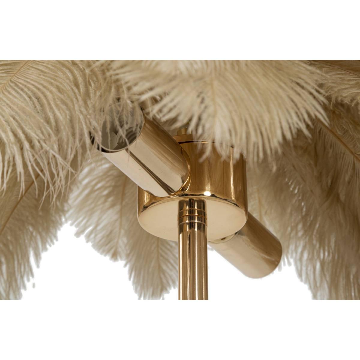 Lampada Da Tavolo Palm Cammello cm.Ø55x60 |Mauro Ferretti