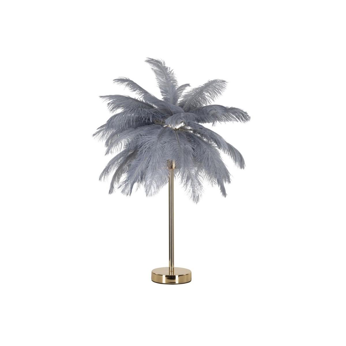 Lampada Tavolo Palm Grigia cm.Ø55x60 |Mauro Ferretti