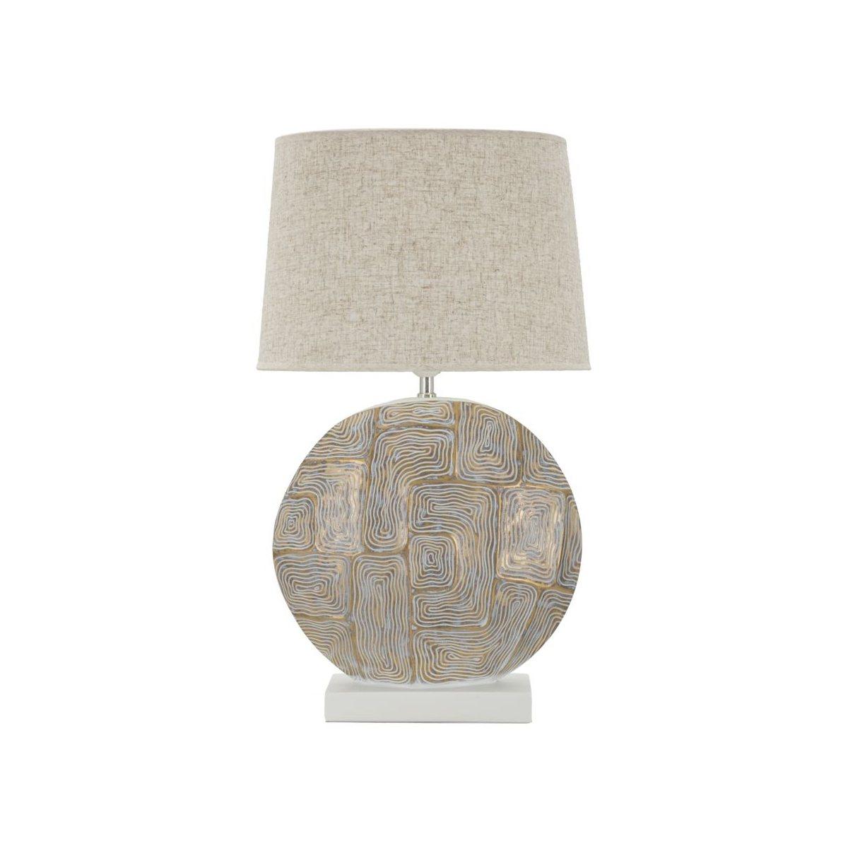 Lampada Tavolo Resina Eclips cm.Ø38x64 |Mauro Ferretti