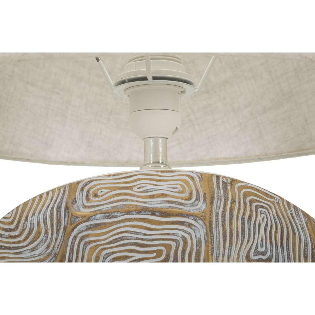 Lampada Tavolo Resina Eclips cm.Ø38x64 |Mauro Ferretti