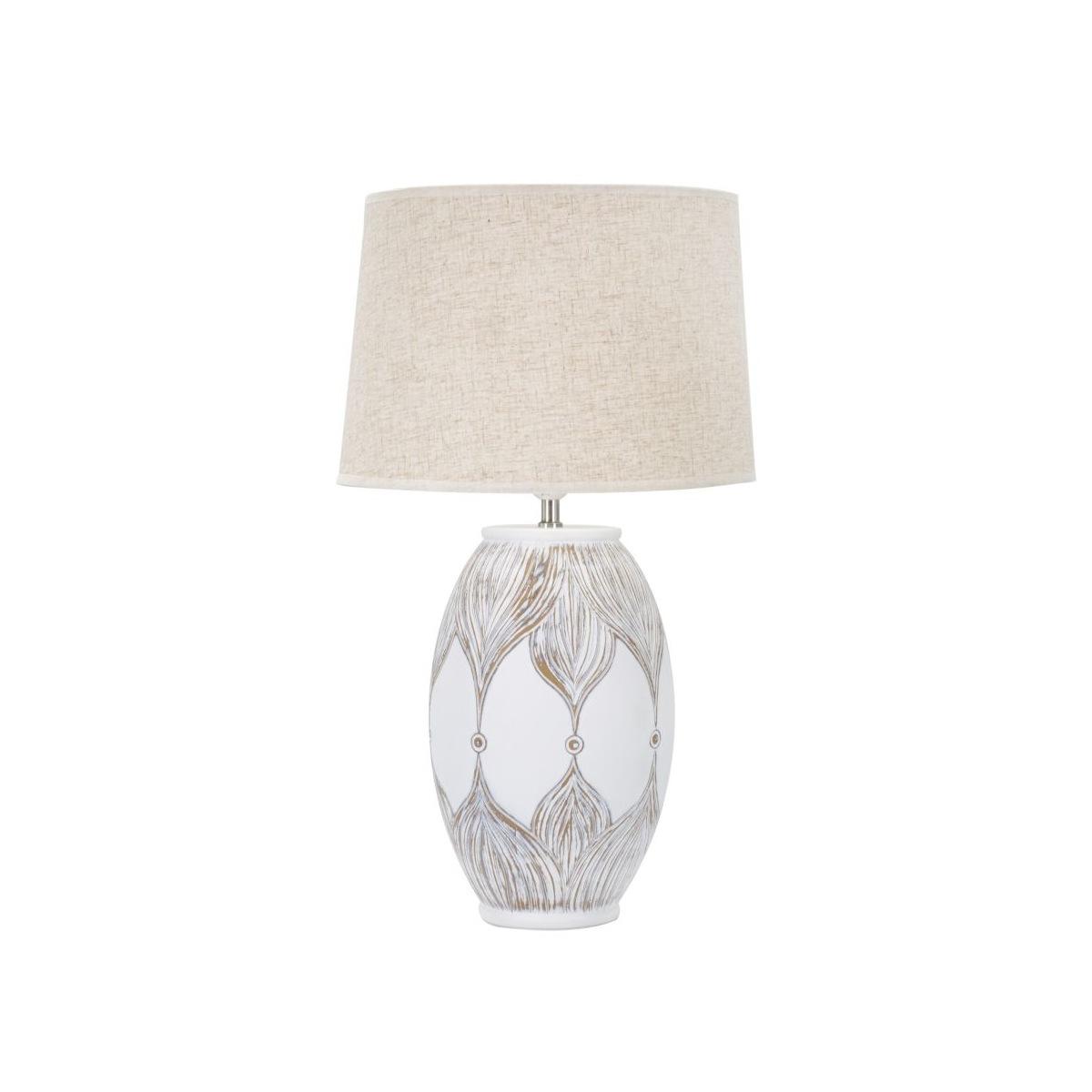 Lampada Tavolo Resina Ovale Atene cm.Ø38x67 |Mauro Ferretti