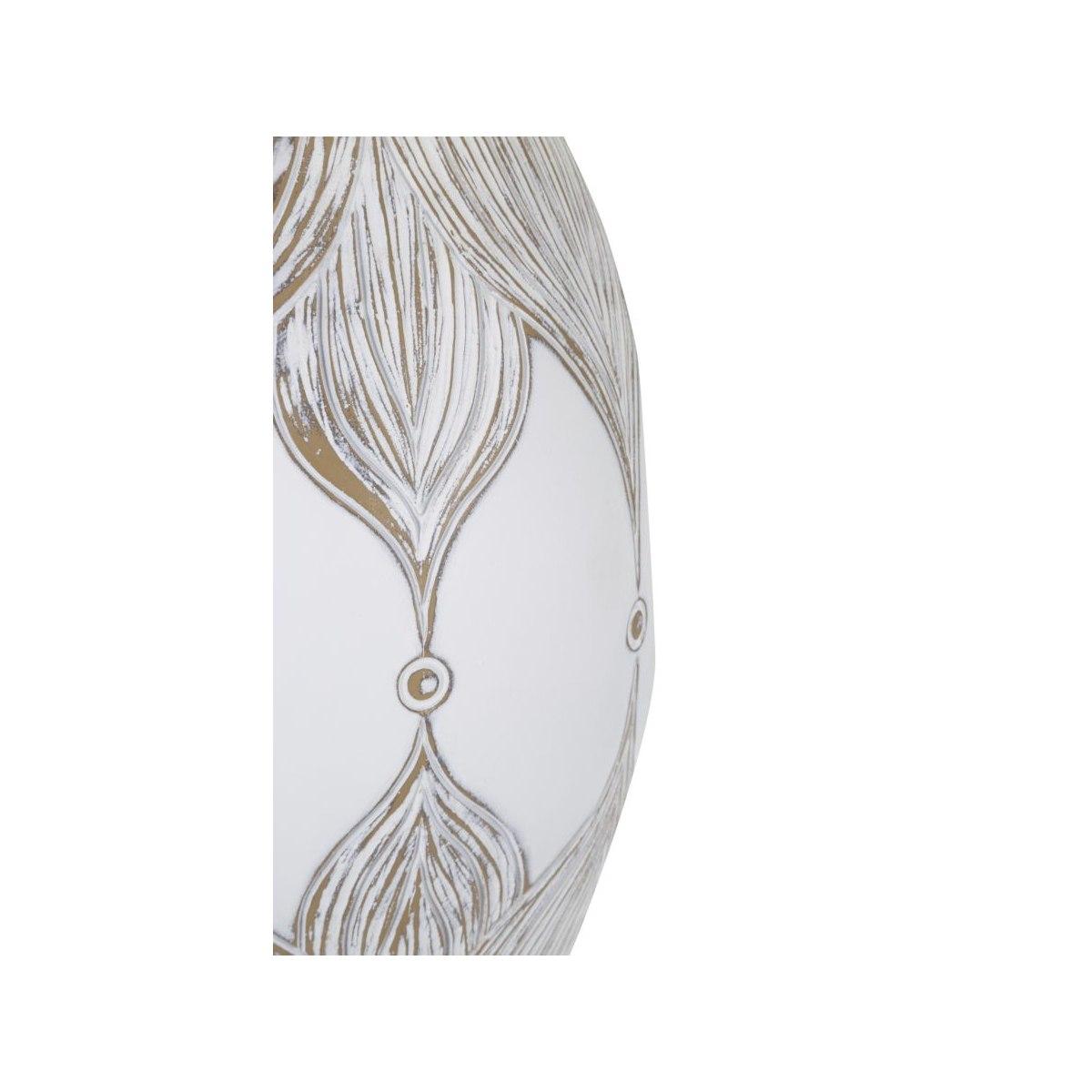 Lampada Tavolo Resina Ovale Atene cm.Ø38x67 |Mauro Ferretti