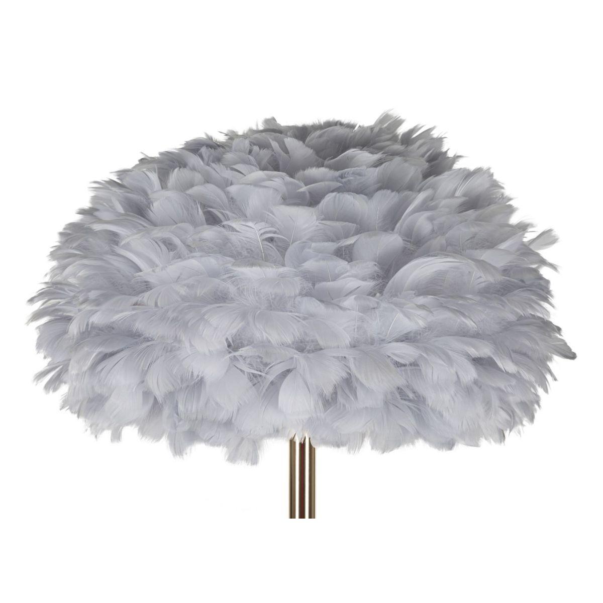 Lampada Da Terra Feathers Slim Grigia cm.Ø43x170 |Mauro Ferretti