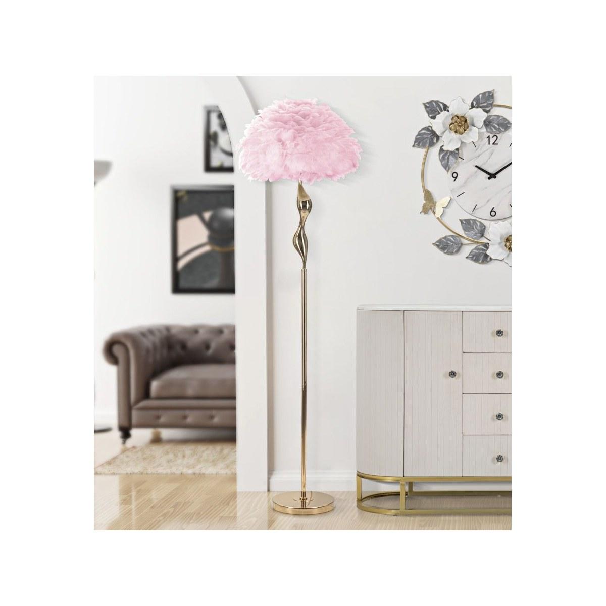 Lampada Da Terra Slim Rosa cm.Ø50x165 |Mauro Ferretti