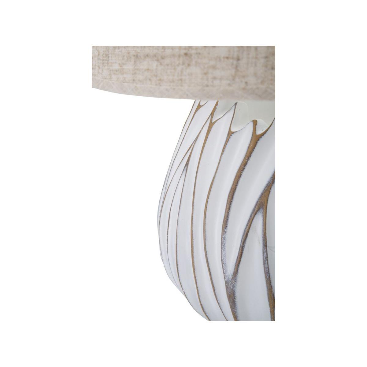 Lampada Tavolo Resina Honduras cm.Ø35x48 |Mauro Ferretti