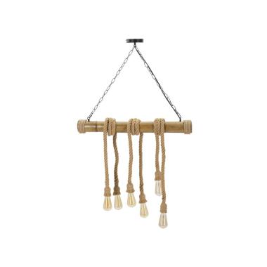 Lampadario Bamboo/Rope cm.80x15x120 |Mauro Ferretti