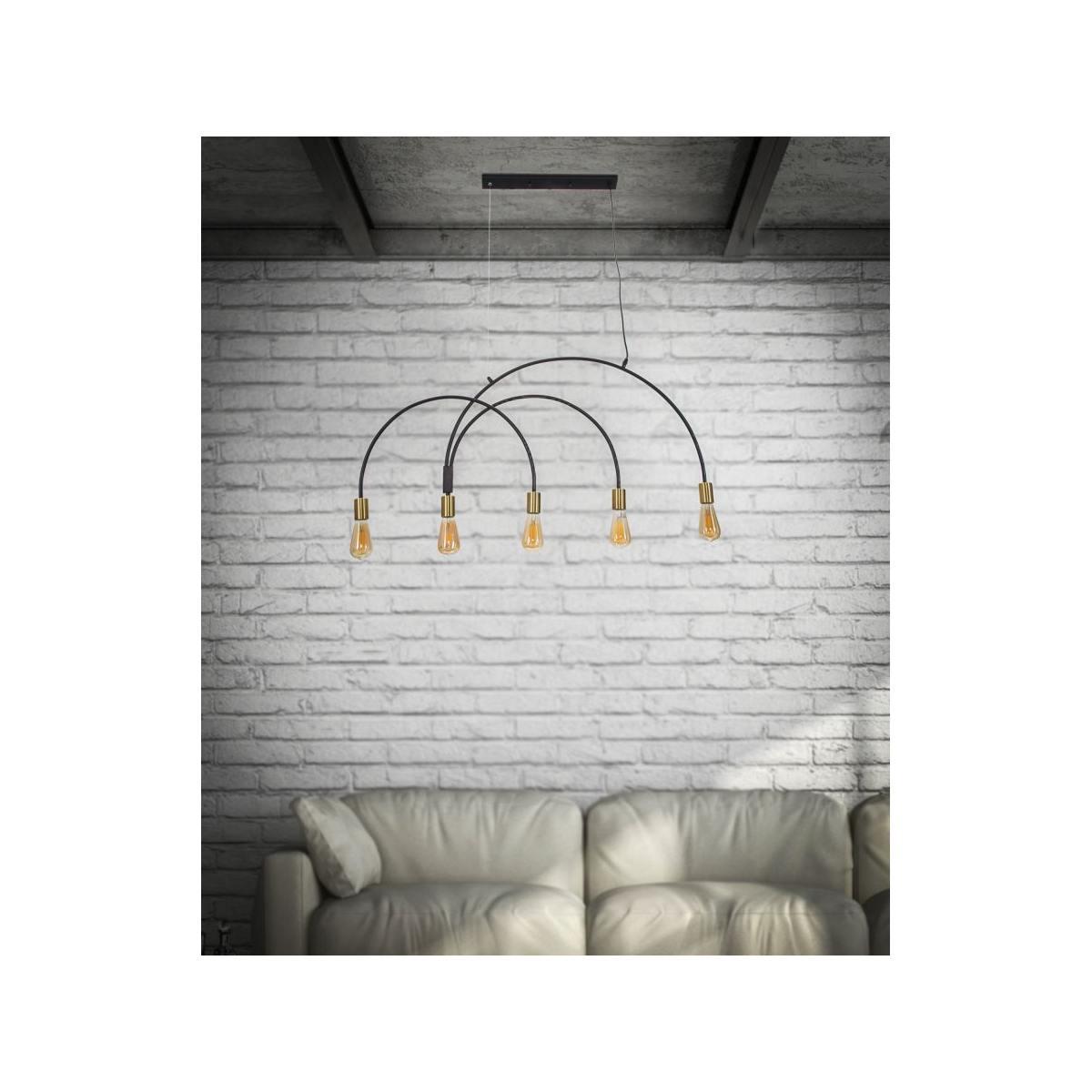 Lampadario Darky M cm.104x5x50 |Mauro Ferretti