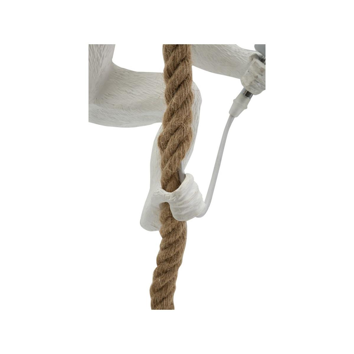 Lampadario Monkey Bianco cm.27x32x145 |Mauro Ferretti