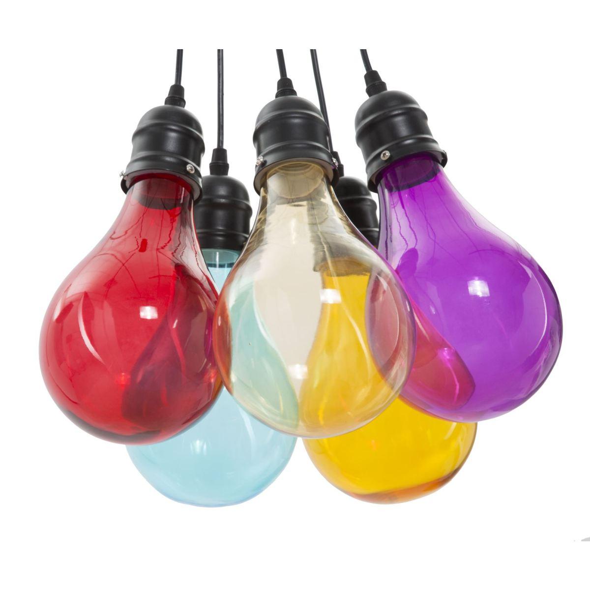 Lampadario Oklahoma 5 Luci cm.Ø40x135 Vetro Ø3,5 |Mauro Ferretti