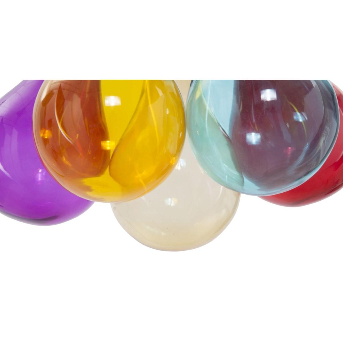 Lampadario Oklahoma 5 Luci cm.Ø40x135 Vetro Ø3,5 |Mauro Ferretti