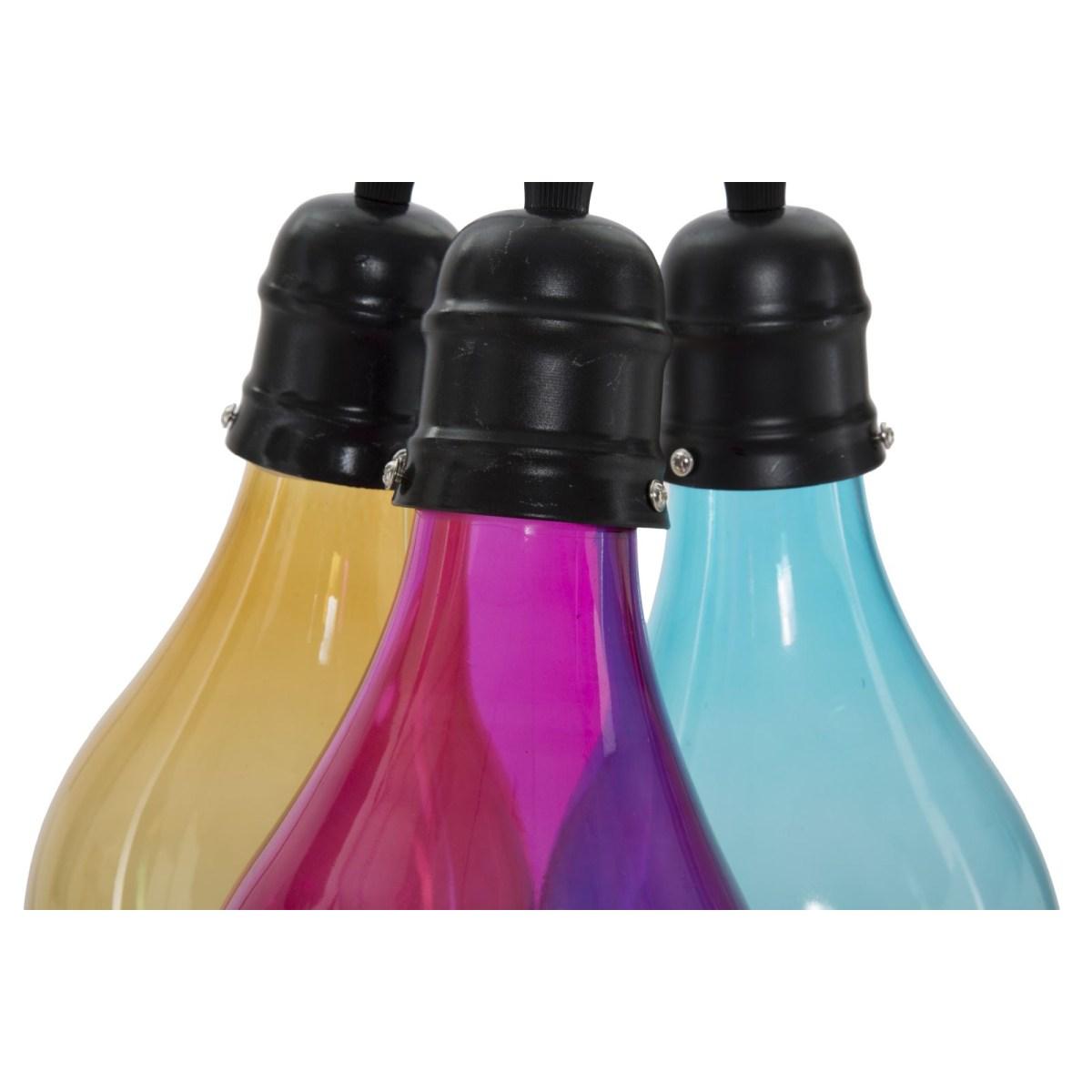 Lampadario Oklahoma 3 Luci cm.Ø25x135 Vetro Ø3,5 |Mauro Ferretti