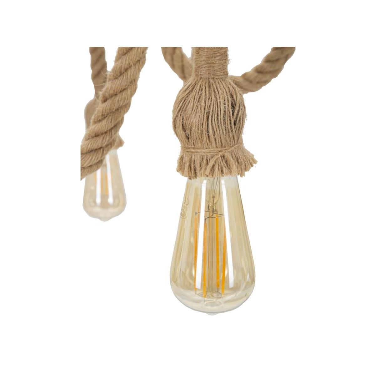 Lampadario Rope Circle cm.Ø64x90 |Mauro Ferretti