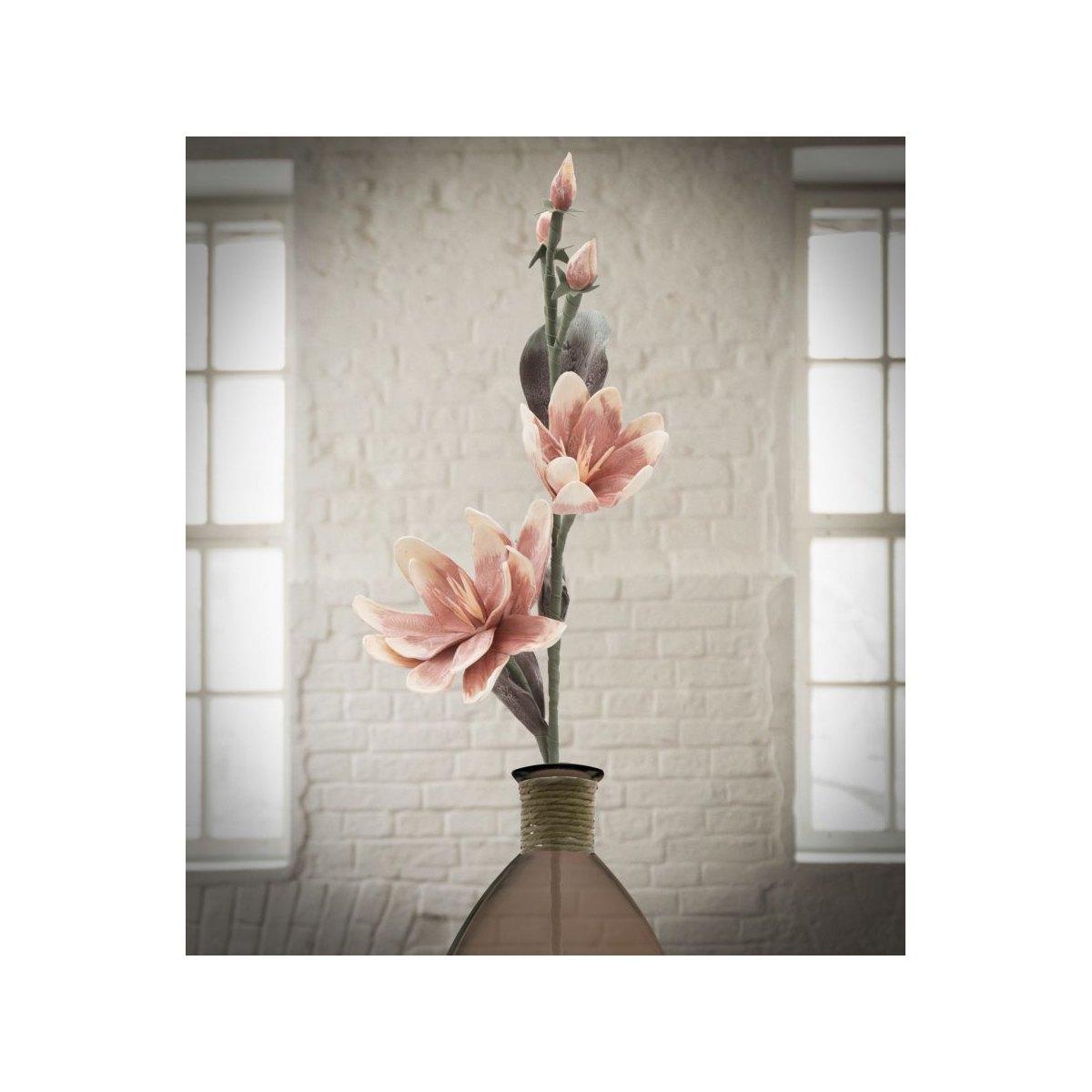 Fiore Magnolia x2 Arancione cm.Ø25x98
