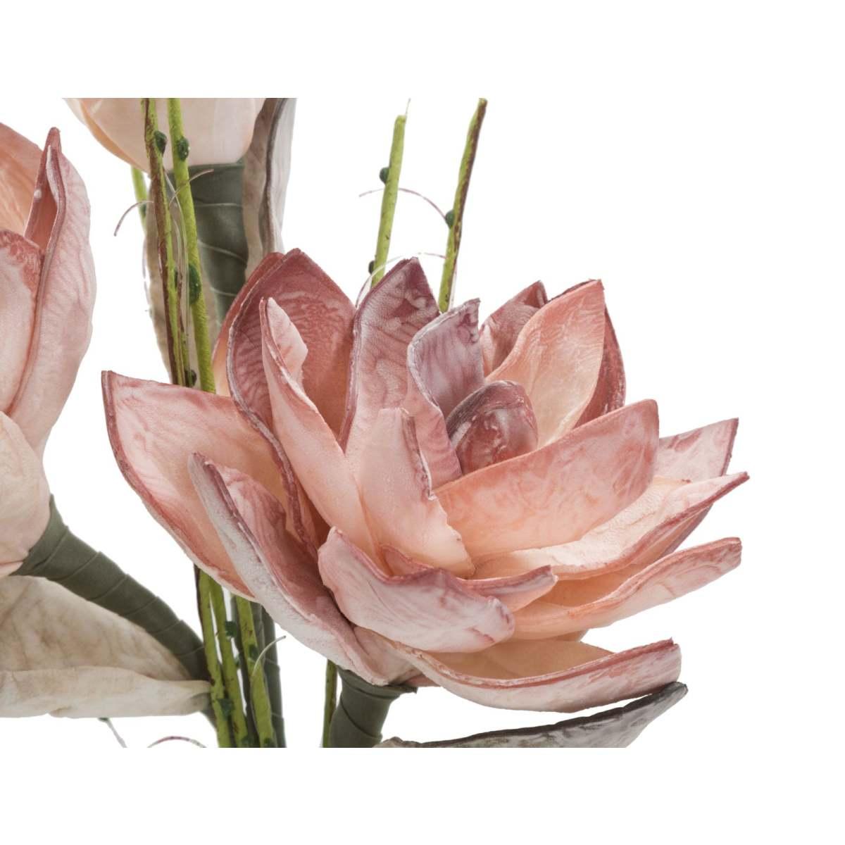 Fiore Magnolia x3 Arancio cm.Ø30x90