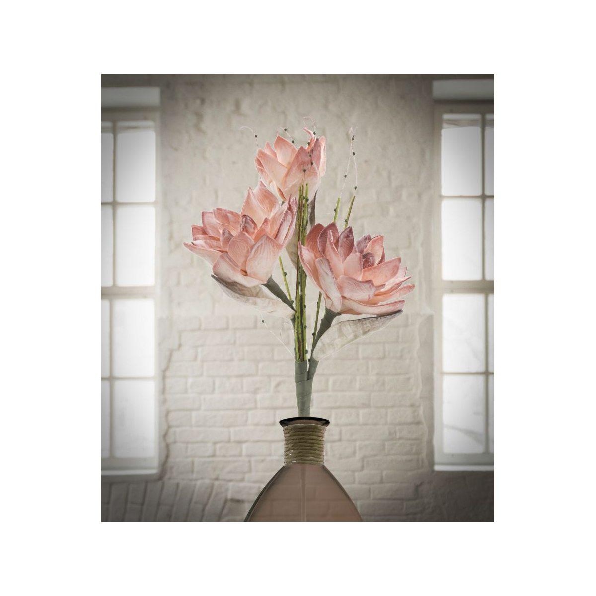 Fiore Magnolia x3 Arancio cm.Ø30x90