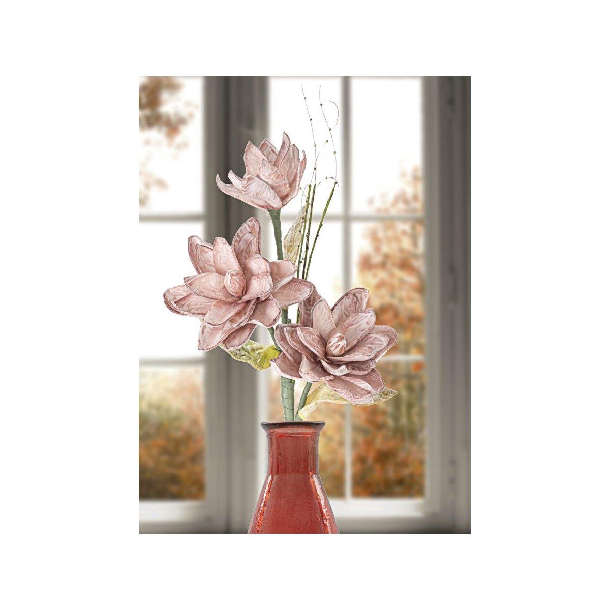 Fiore Magnolia x3 Rosa cm.Ø30x90