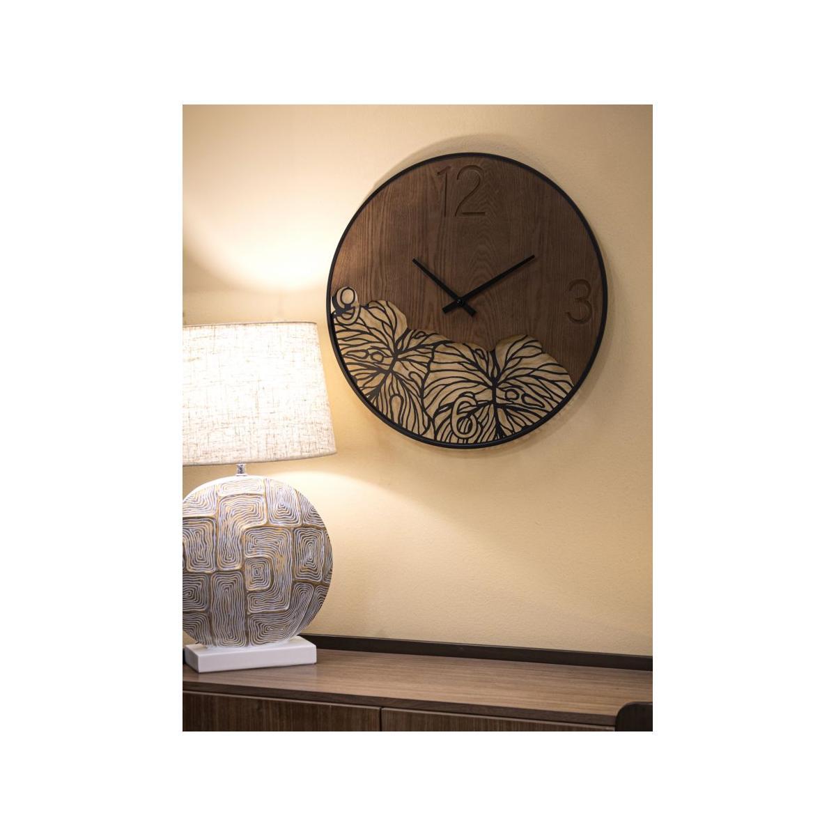 Orologio Muro Wood/Leaf cm.Ø60x2 |Mauro Ferretti