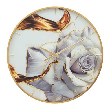 Orologio Muro Glass Rose cm.Ø60x5 |Mauro Ferretti