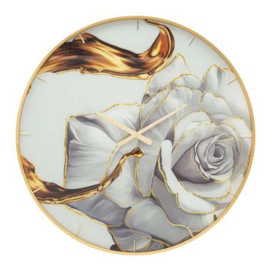 Orologio Muro Glass Rose cm.Ø80x5 |Mauro Ferretti