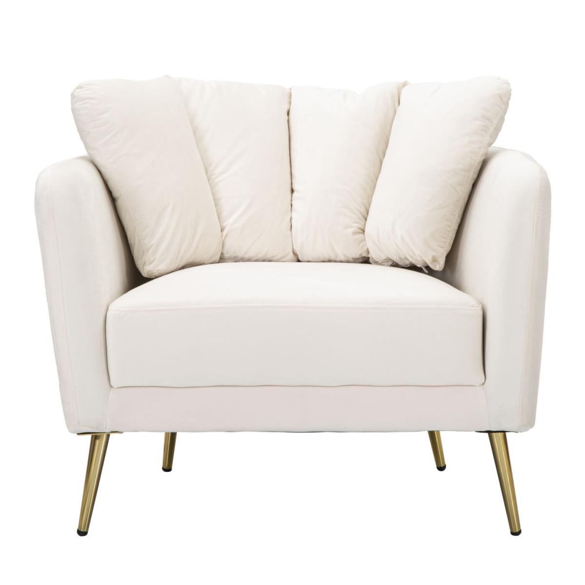 Poltrona Kiev Crema cm.88x77x74 |Mauro Ferretti