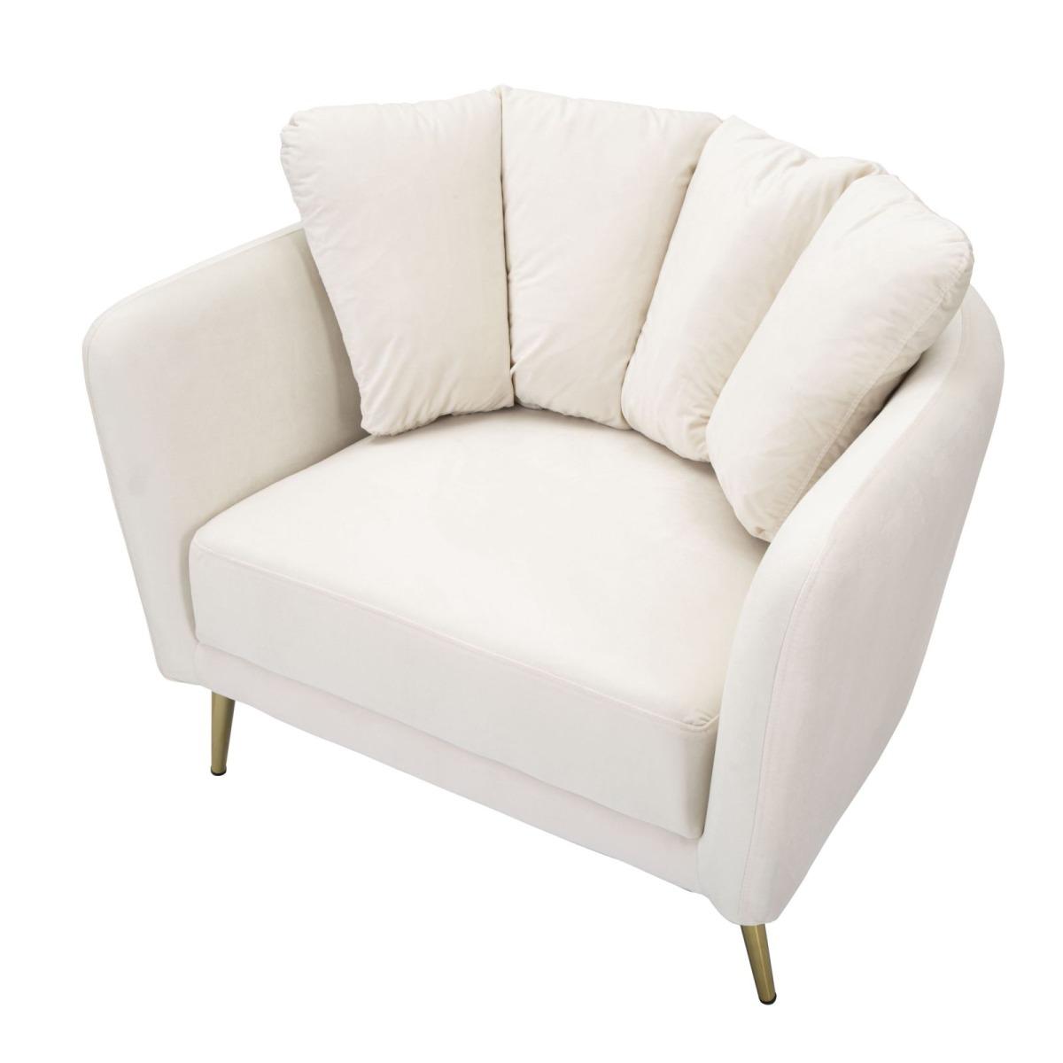 Poltrona Kiev Crema cm.88x77x74 |Mauro Ferretti