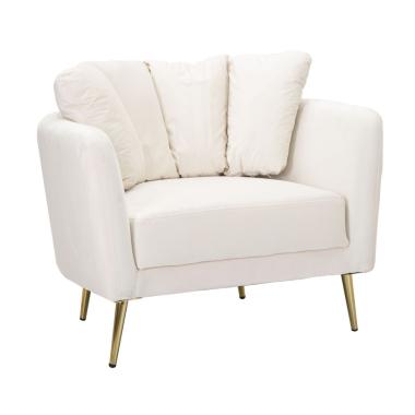 Poltrona Kiev Crema cm.88x77x74 |Mauro Ferretti