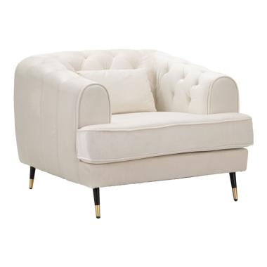 Poltrona Praga Crema cm.93x86x71 |Mauro Ferretti