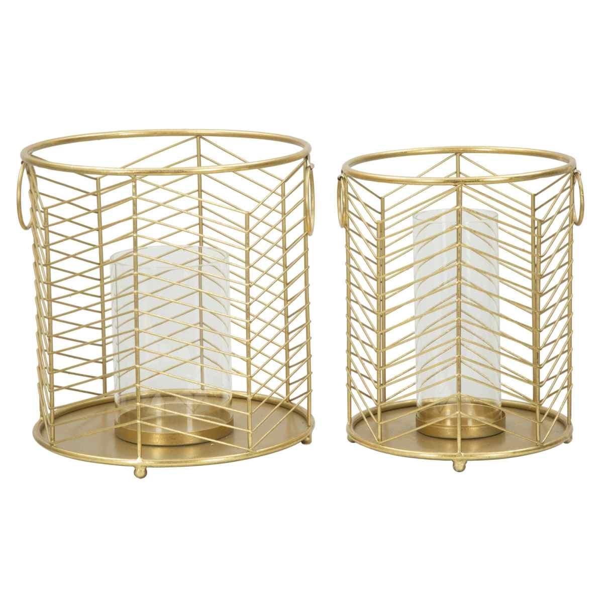 Portacandela Glam Ring Coppia cm.Ø23,5x25-19x24 |Mauro Ferretti