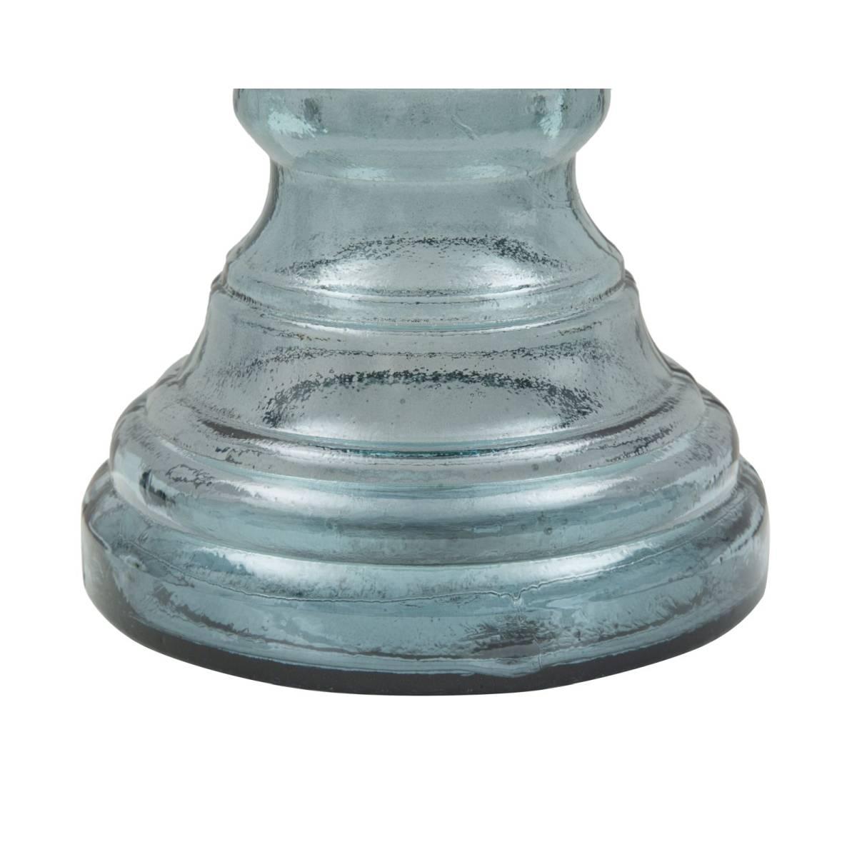 Portacandela Vetro Riciclato Light cm.Ø17x55 Made In Spain |Mauro Ferretti