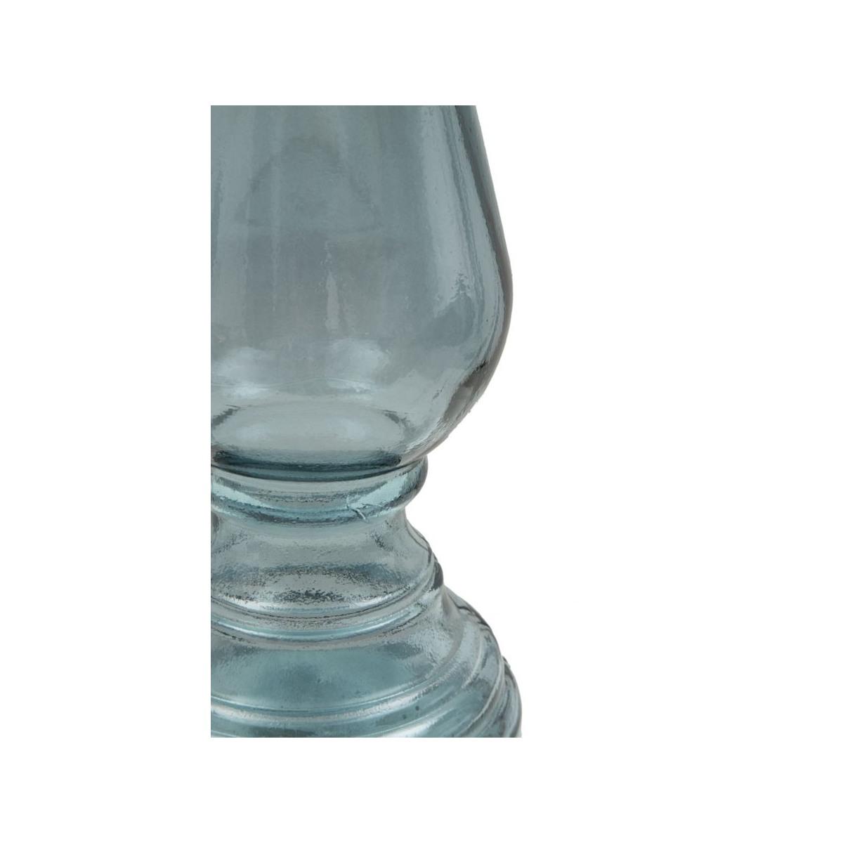 Portacandela Vetro Riciclato Light cm.Ø17x55 Made In Spain |Mauro Ferretti