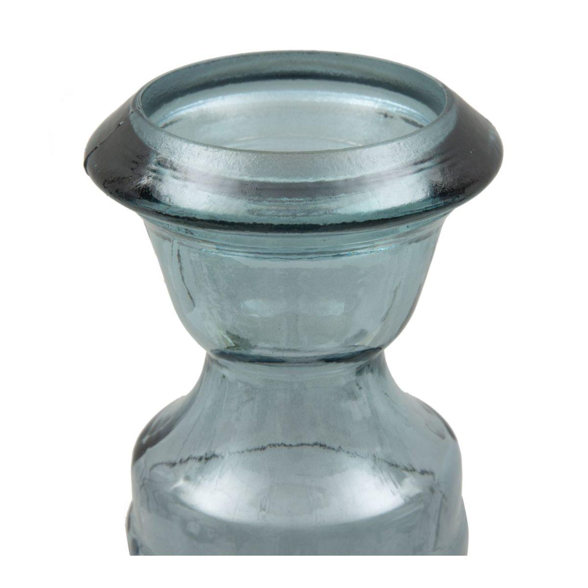 Portacandela Vetro Riciclato Light cm.Ø17x55 Made In Spain |Mauro Ferretti