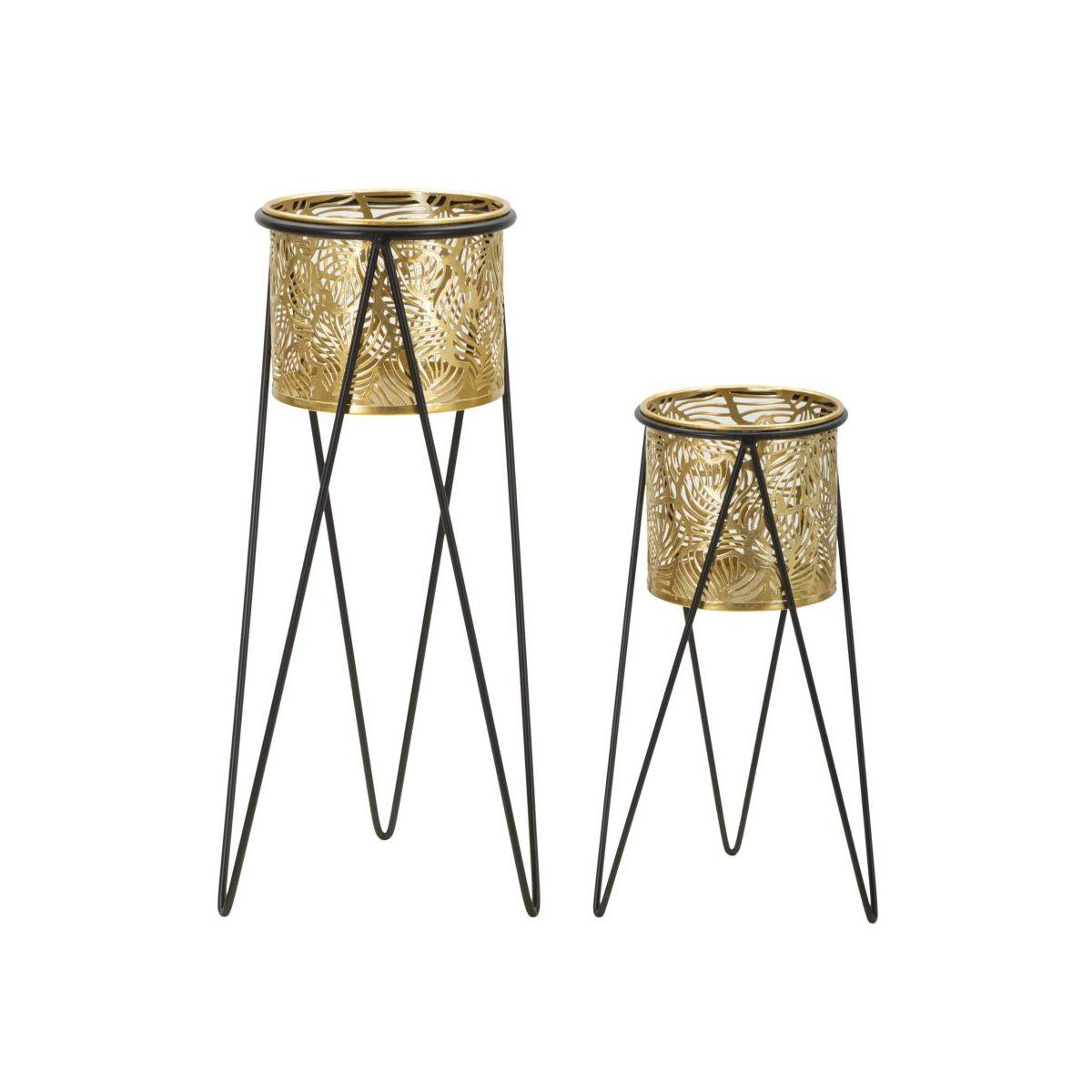 Porta Vasi Drak Coppia cm.21x20x46-18x18x32 |Mauro Ferretti