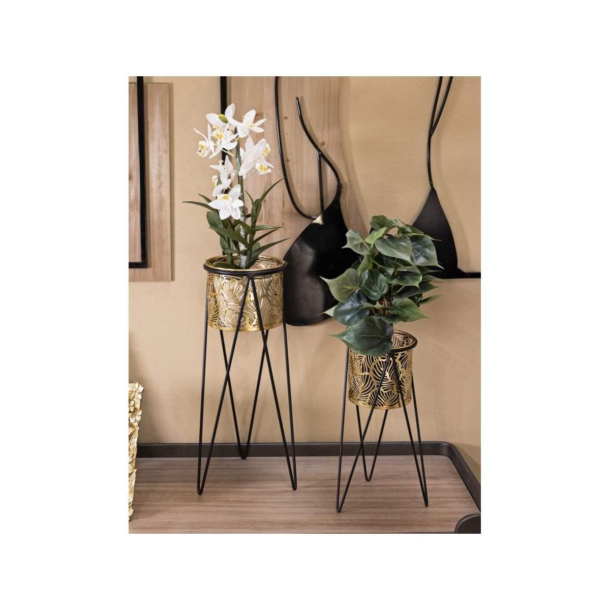 Porta Vasi Drak Coppia cm.21x20x46-18x18x32 |Mauro Ferretti