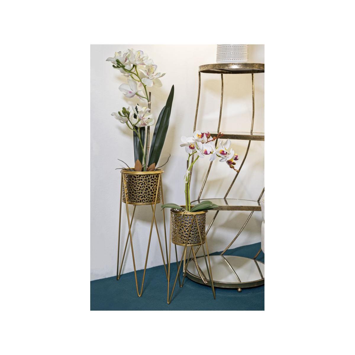 Porta Vasi Glod Coppia cm.21x20x46-18x18x32 |Mauro Ferretti