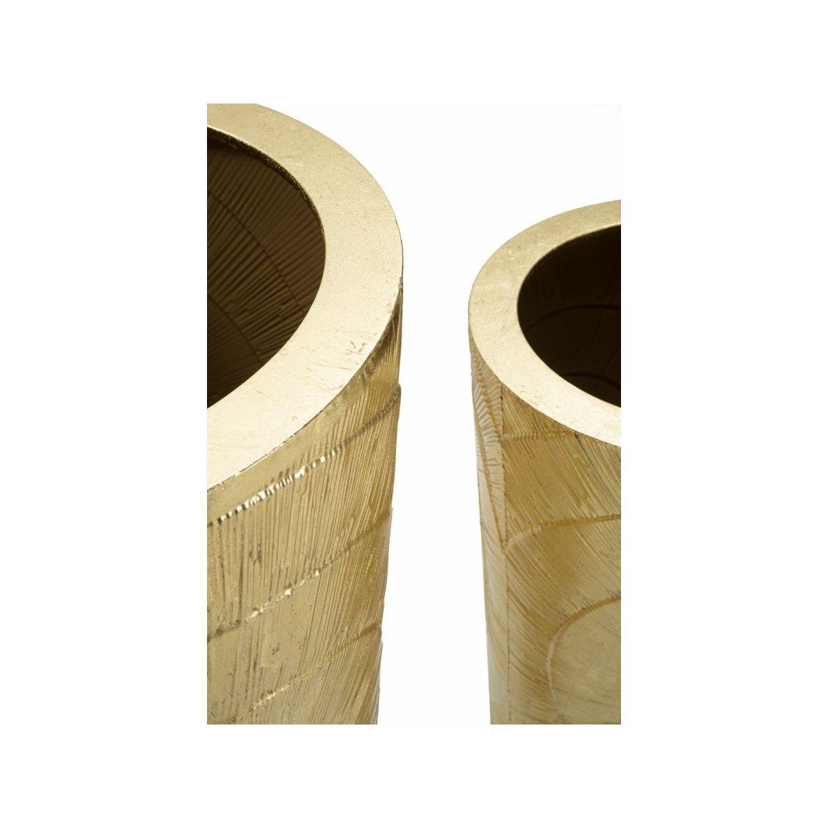 Porta Vasi Goldely Tris cm.Ø50,8x114,9-40x92,7-29,8x70,5 |Mauro Ferretti