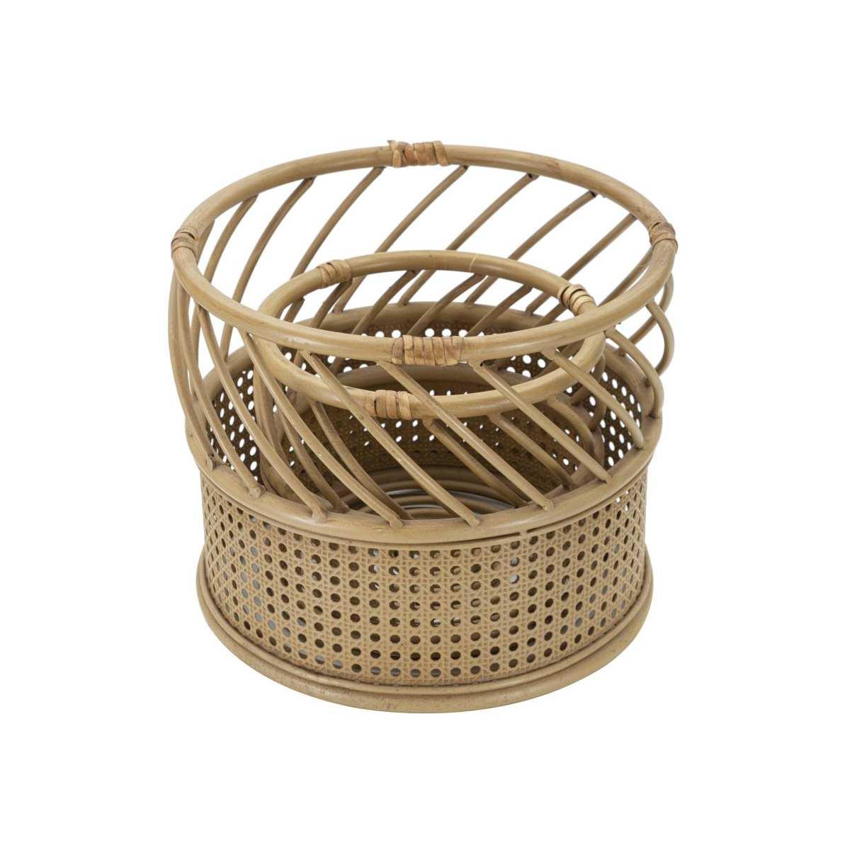 Porta Vasi Panama Coppia cm.Ø30x25-22x18 |Mauro Ferretti