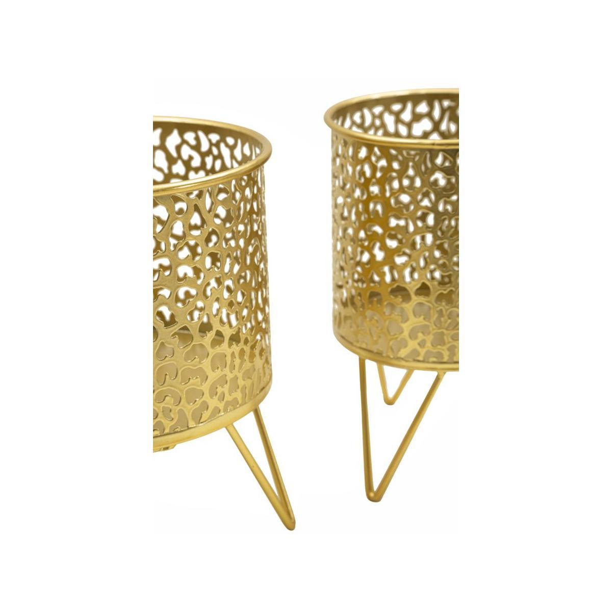 Porta Vasi Piny Coppia cm.Ø16x20-13x20 |Mauro Ferretti