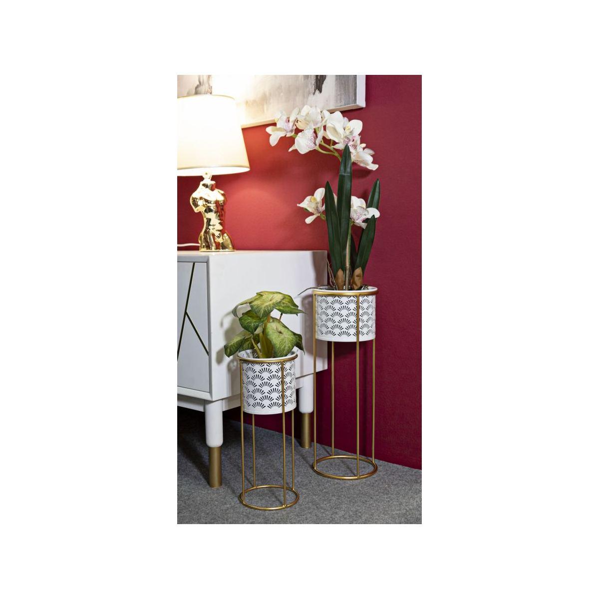 Porta Vasi Whity Coppia cm.Ø17x46-14x34 |Mauro Ferretti