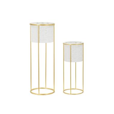 Porta Vasi Whity Coppia cm.Ø17x46-14x34 |Mauro Ferretti