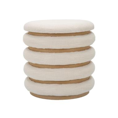 Pouf Damasco Line cm.Ø40x42 |Mauro Ferretti