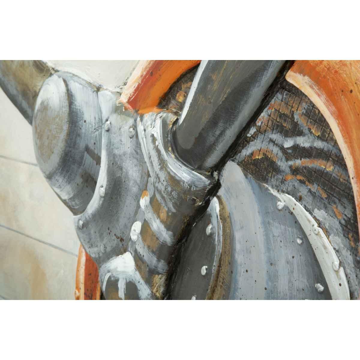 Quadro Dipinto Tela Aviator cm.120x3,7x80 |Mauro Ferretti