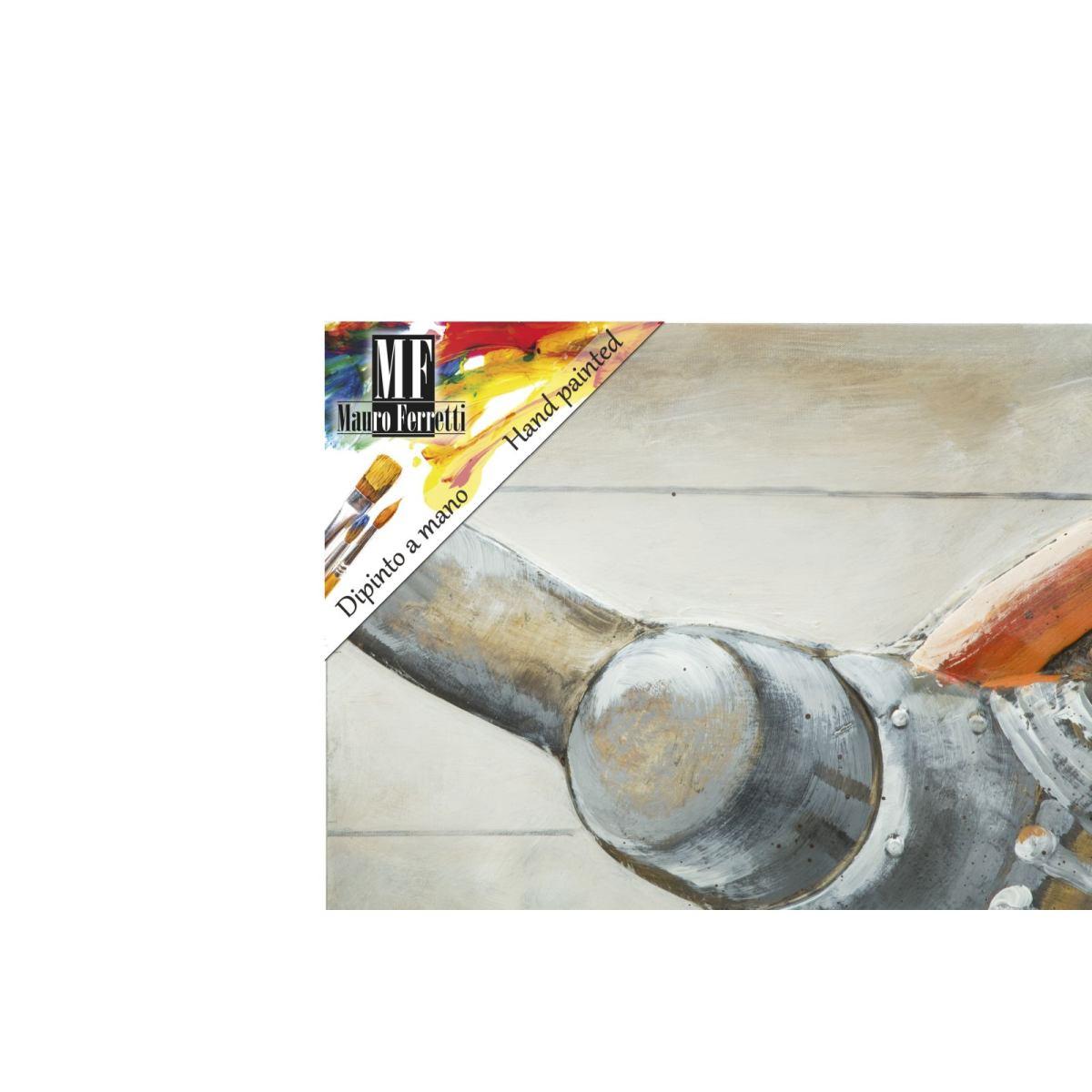 Quadro Dipinto Tela Aviator cm.120x3,7x80 |Mauro Ferretti