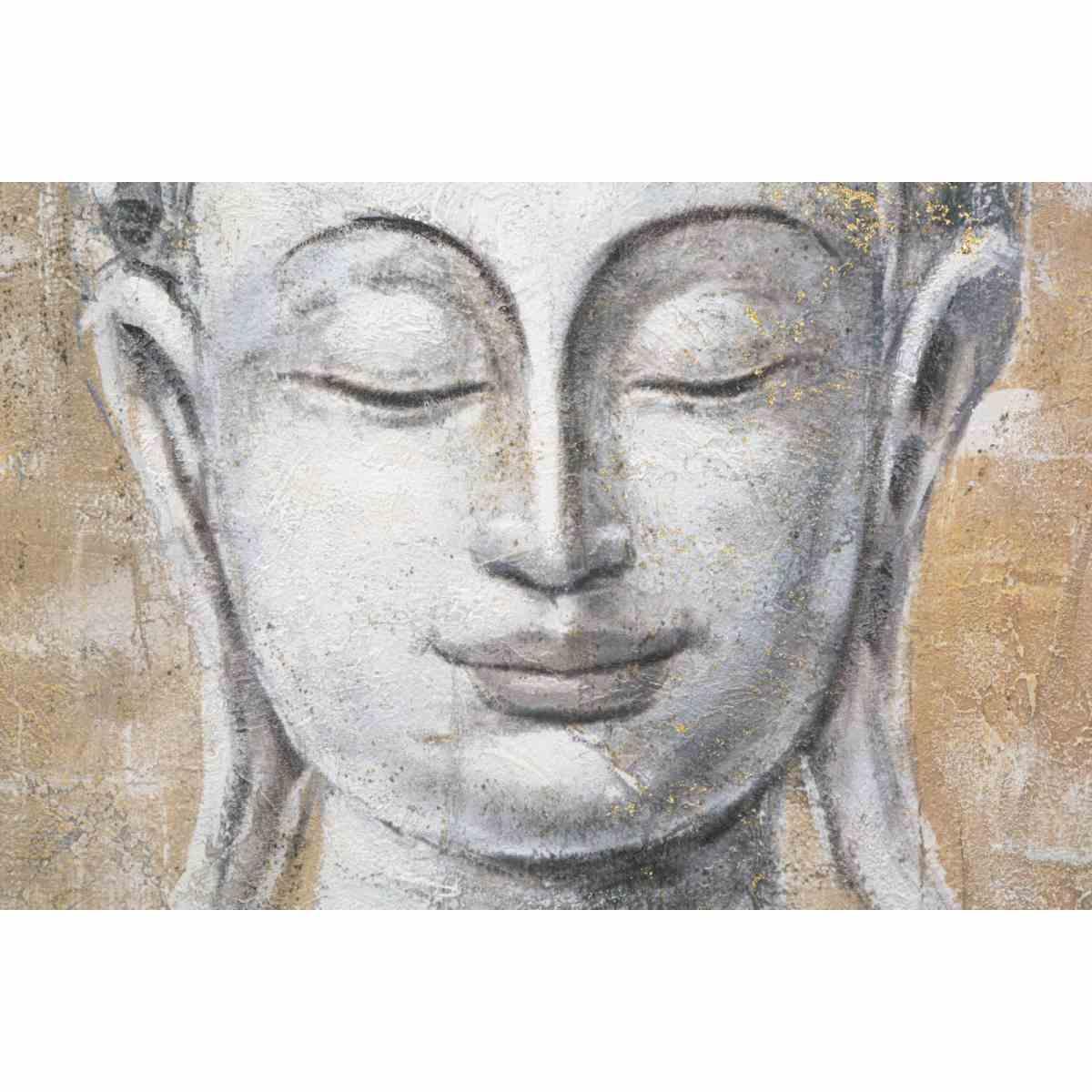 Quadro Dipinto Tela Buddha Light Mod.B cm.80x3x120 |Mauro Ferretti