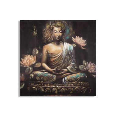 Quadro Dipinto Tela Buddha A cm.100x3x100 |Mauro Ferretti
