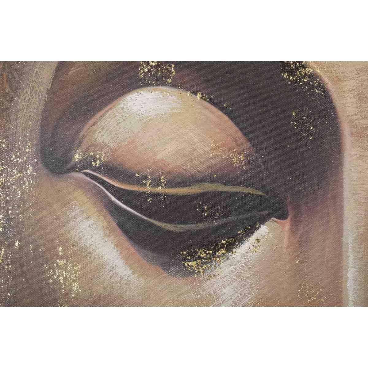 Quadro Dipinto Su Tela Buddha Mod. B cm.100x3x100 |Mauro Ferretti